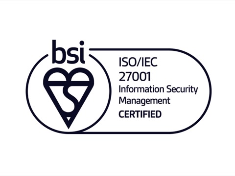 ตราสัญลักษณ์ BSI ISO/IEC 27001 Information Security Management Certified